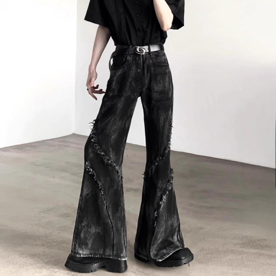 Akiyama Style Micro Flare High Waist Jeans