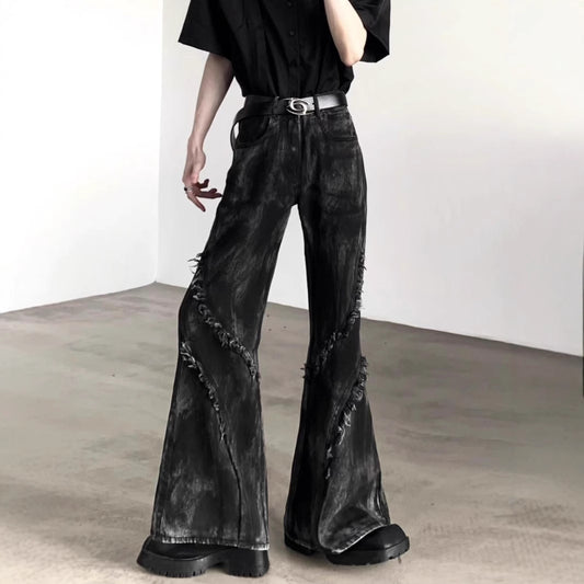 Akiyama Style Micro Flare High Waist Jeans