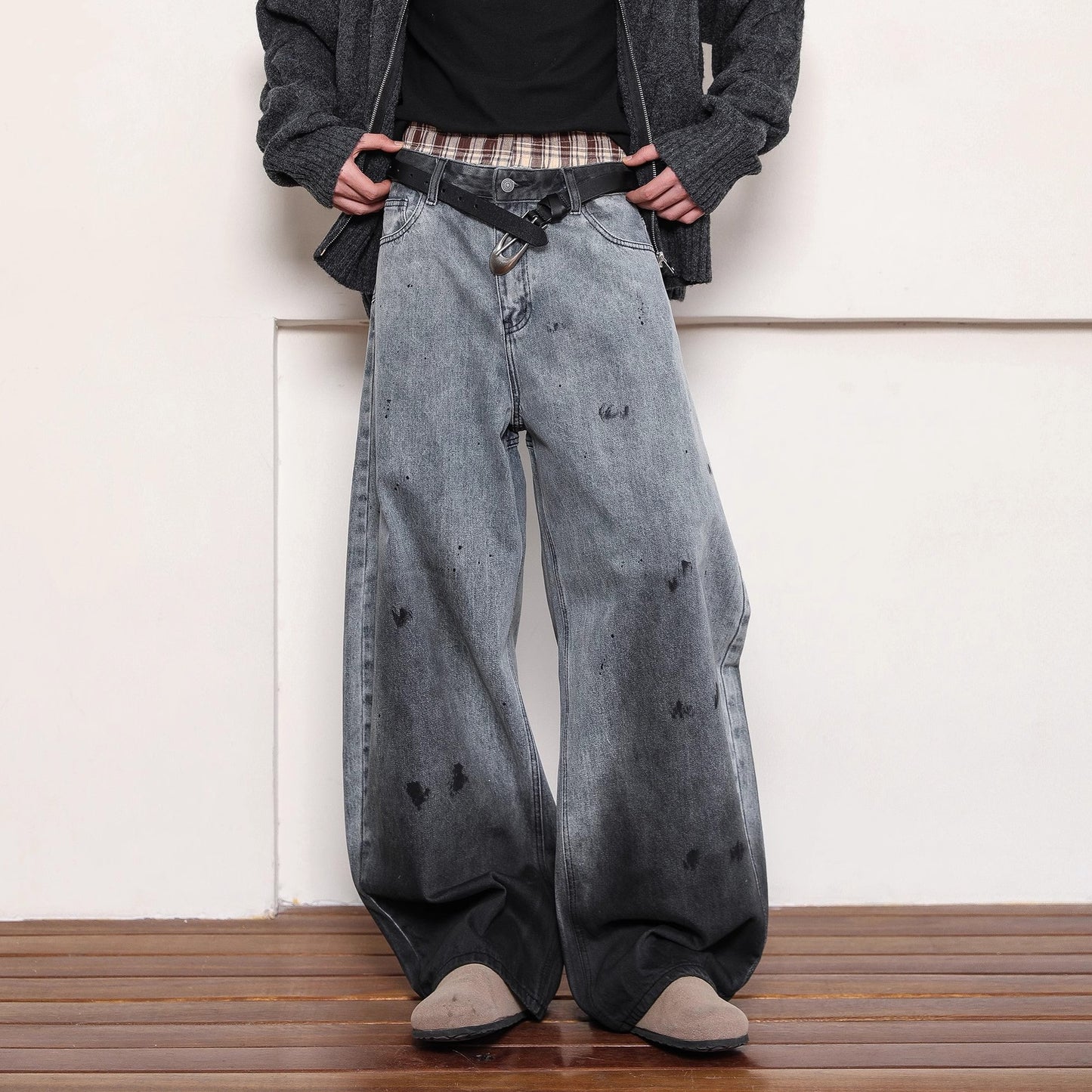 Retro Washed Gradient Men's Jeans