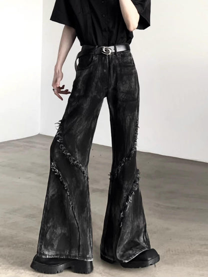 Akiyama Style Micro Flare High Waist Jeans