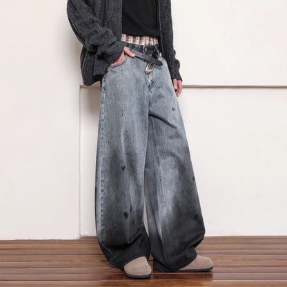 Retro Washed Gradient Men's Jeans